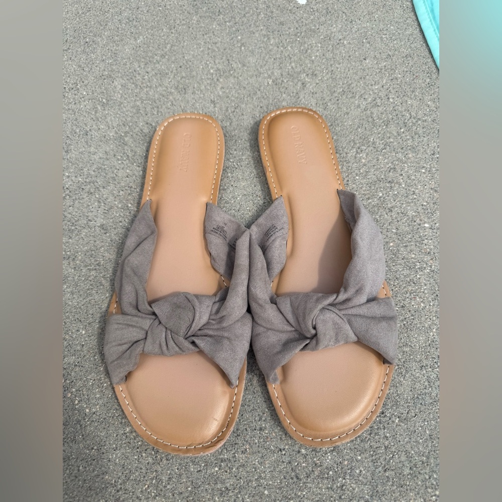 Old Navy Tan and Gray Women's Sandals